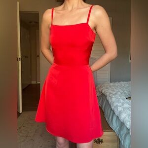 Vibrant Red Mini Dress